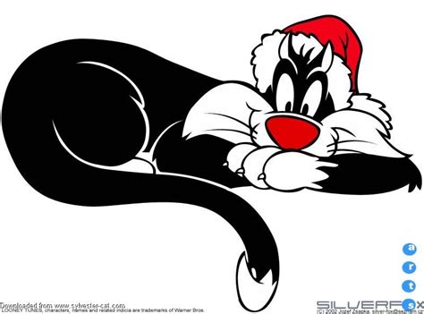 Festive Coloring Pages with Sylvester the Cat