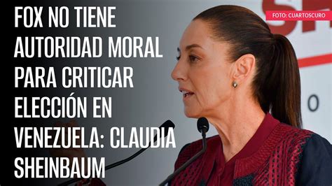 Fox No Tiene Autoridad Moral Para Criticar Elecci N En Venezuela