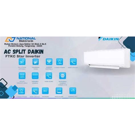 Jual Ac Daikin Star Inverter 1 Pk Type FTKC25TVM4 RKC25 STKC25 TVM4