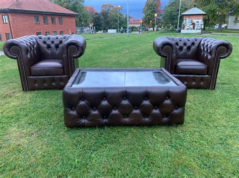 Casa Padrino fauteuil Chesterfield de luxe en cuir véritable noir H 78