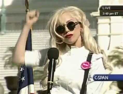 Lady Gaga Delivers A Speech At The National Equality March Lgbt