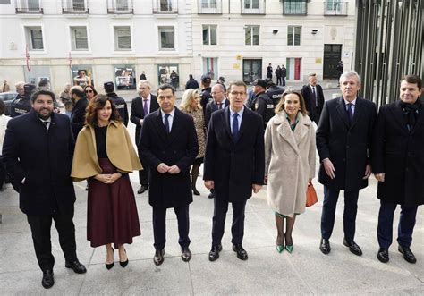 Los barones del PP piden a Sánchez una reflexión profunda por la amnistía