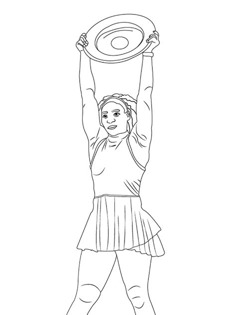 Serena Williams Coloring Pages