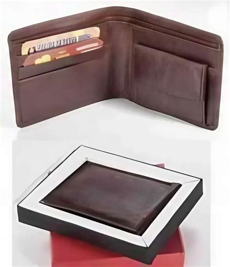 Male Bi Fold Men Leather Wallet Brown Card Slots At Best Price In