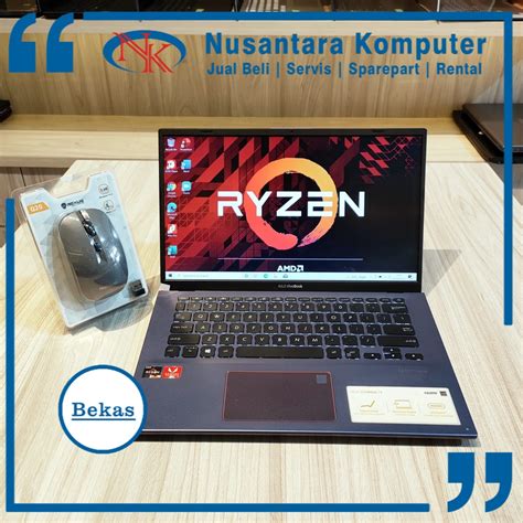 Jual Laptop ASUS VivoBook 14 A412DA Biru Metalic Ryzen 5 3500U