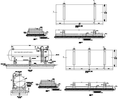 Autocad Drawing File Of The Fuel Tank Section Detailsdownload The