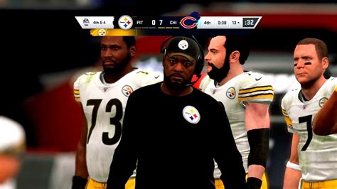 Madden Nfl 20 Gameplay Chicago Bears Vs Pittsburgh Steelers Youtube