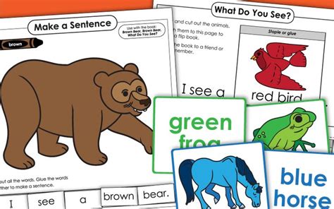 Brown Bear Brown Bear What Do You See Worksheets Brown Bear