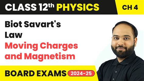 Biot Savart S Law Moving Charges Magnetism Class 12 Physics