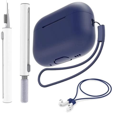 Étui Pour Airpods Pro 2 2022 Avec Kit De Nettoyage Et Sangles Anti