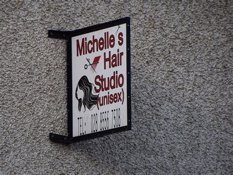 Sign Michelle S Hair Studio Kenneth Allen Geograph Ireland