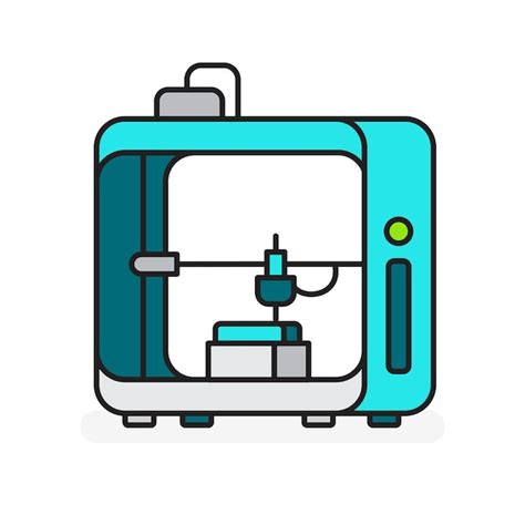 Illustration D Une Imprimante D Vecteur Premium