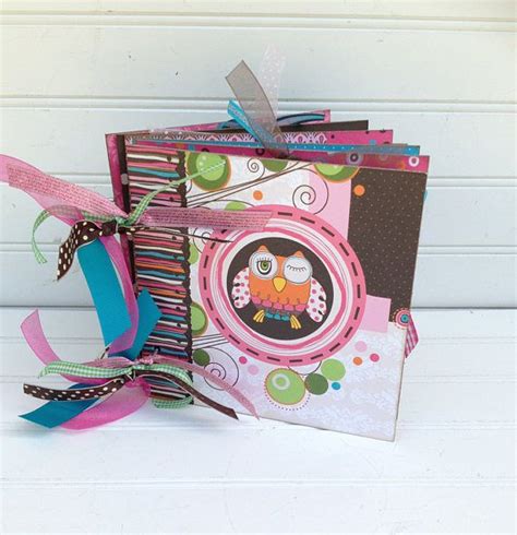 Owl Scrapbook Photo Album 6x6 Chipboard Keepsake Memory Book Etsy