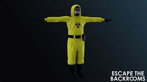 Escape The Backrooms Hazmat Free 3d Model By Cyberon1ck