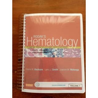 Rodak S Hematology Clinical Principle And Applications 6th And 5th Ed