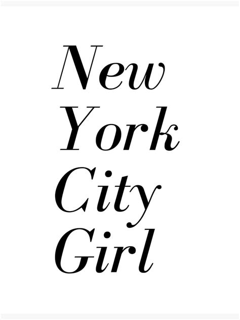 New York City Girl Poster For Sale By Lazyclothingco Redbubble