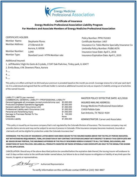 Certificate Of Insurance Management Prntbl Concejomunicipaldechinu Gov Co