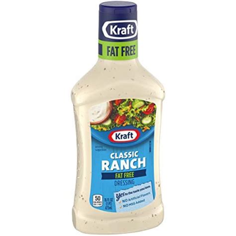 Kraft Salad Dressing Fat Free Classic Ranch 16 Oz