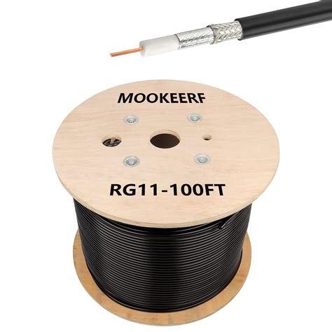 Mookeerf Rg11 Coaxial Cable 100ftlow Loss Rg11 Cable 100 Feetrg11