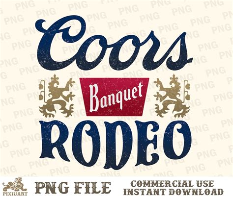 Coors Banquet Rodeo Png Western Sublimation Coors Cowboy Png Bull