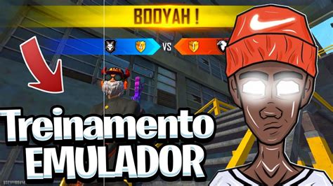 FREE FIRE AO VIVO TREINAMENTO EMULADOR JOGANDO XTREINO A