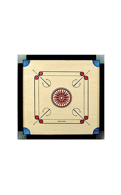 Buy Noorah Collection Wooden Round Pocket Carrom Board With Coins