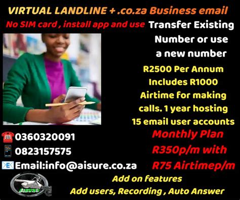 Virtual Landlines Monthly Package Aisure Group