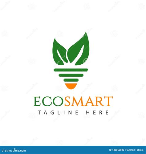 Eco Smart Logo Vector Template Design Illustration Stock Vector