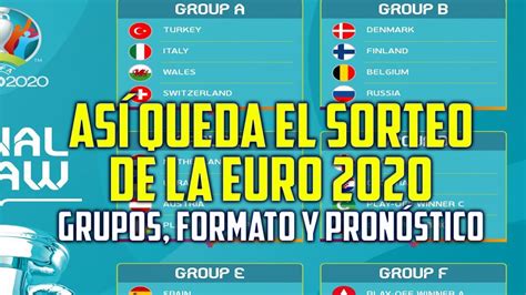 Los Grupos De La Eurocopa 2020 Pk