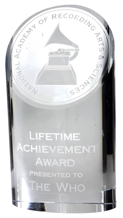 Lot Detail - ''The Who'' Grammy -- 2001 Lifetime Achievement Grammy