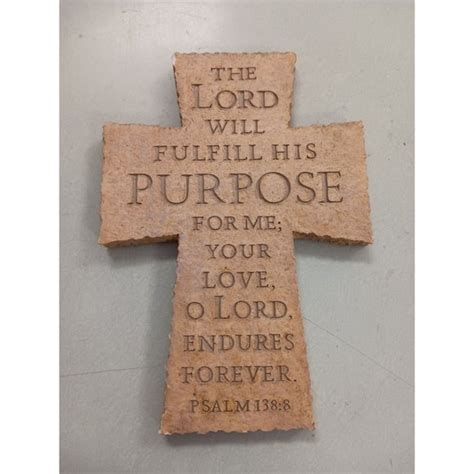 Accents The Purpose Driven Life Cross Wall Decor The Lord Will