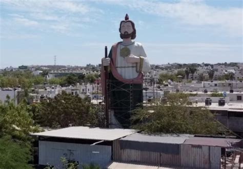 Llega Estatua Gigante De San Judas Tadeo A Badiraguato Sinaloa