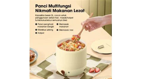 Review SAMONO Panci Listrik Keramik SW DG05 Alat Masak Serbaguna Untuk