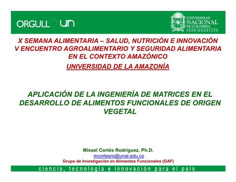 PDF Ingenier A De Matrices Alimentos Funcionales Modo De