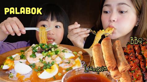 PORK BBQ LUMPIANG SHANGHAI AT PALABOK MUKBANG YouTube