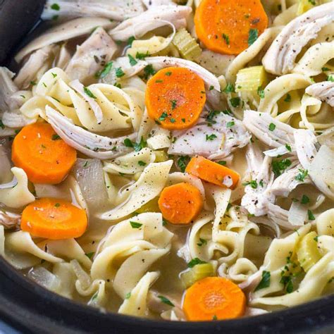 Crock Pot Chicken Noodle Soup Recipe Cart