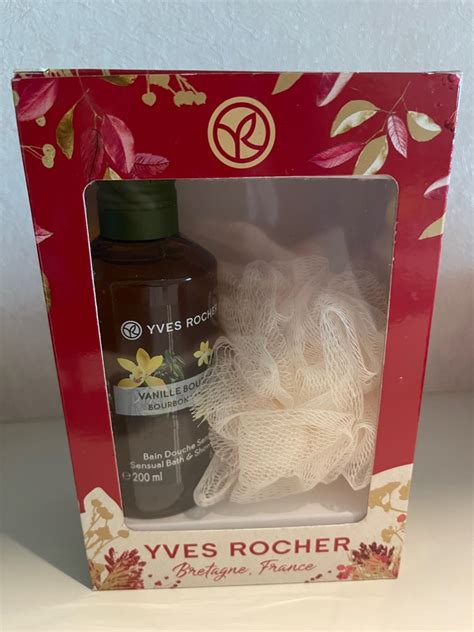 Yves Rocher Vanilla Bourbon Bain Douche Bath Shower Gel Set Beauty