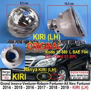 Jual Lampu Kabut Foglamp Ori Toyota Grand Innova Reborn Venturer