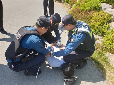 의성경찰서 정신질환자 흉기난동 대응 훈련 경북신문