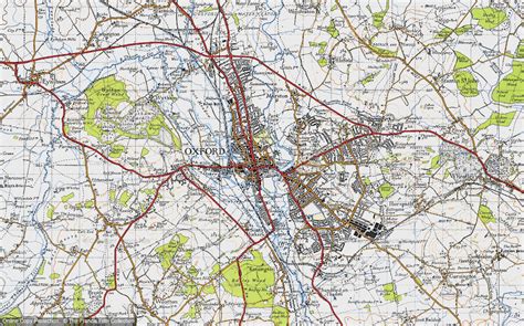 Historic Ordnance Survey Map Of Oxford 1946 Francis Frith