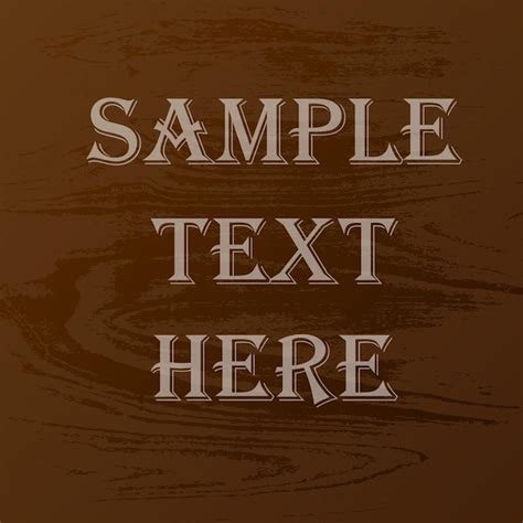 Premium Vector | Wood texture text