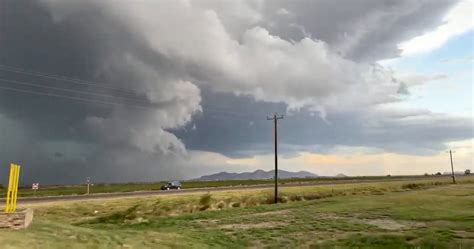 Severe Storm Warning For Oklahoma And Texas Where Tornados Flash