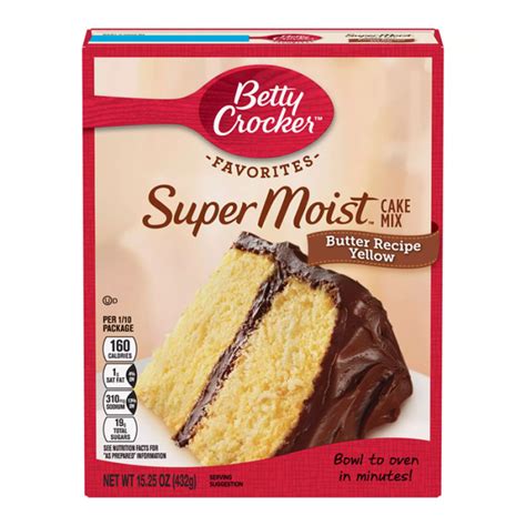 Betty Crocker™ Super Moist™ Favorites Butter Recipe Yellow Cake Mix 1525oz 432g American Fizz