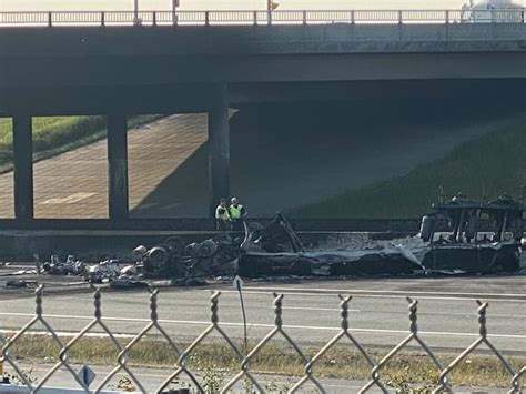 Stretch Of Highway 401 Closed In Pickering After Fiery Crash Leaves 2 Dead