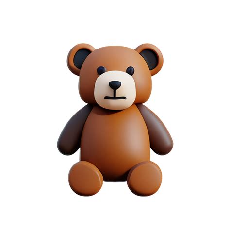 osito de peluche oso 3d representación icono ilustración 28597177 PNG