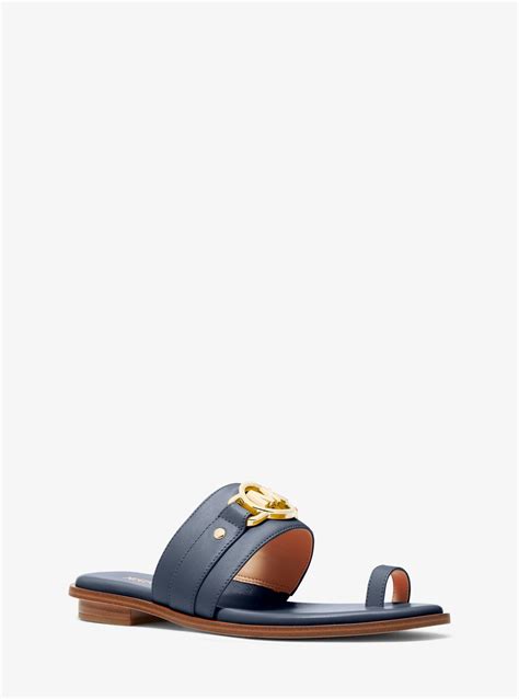 Michael Kors Rory Leather Sandal In White Lyst