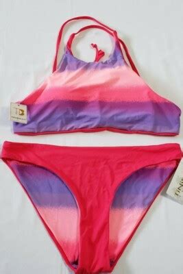 Tinibikini Two Piece Reversible Bikini Set Sz Xl Bikini Set Bikinis