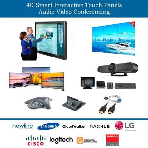 4K Smart Interactive Touch Panels Audio Video Conferencing at ₹ 150000 ...