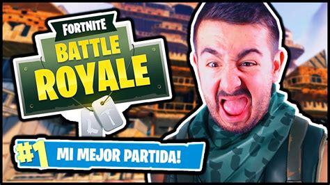 MI MEJOR PARTIDA EN SOLITARIO Fortnite Battle Royale YouTube