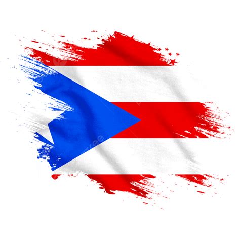 Porto Rico Novo Pincel De Bandeira Aquarela Png Porto Rico Bandeira